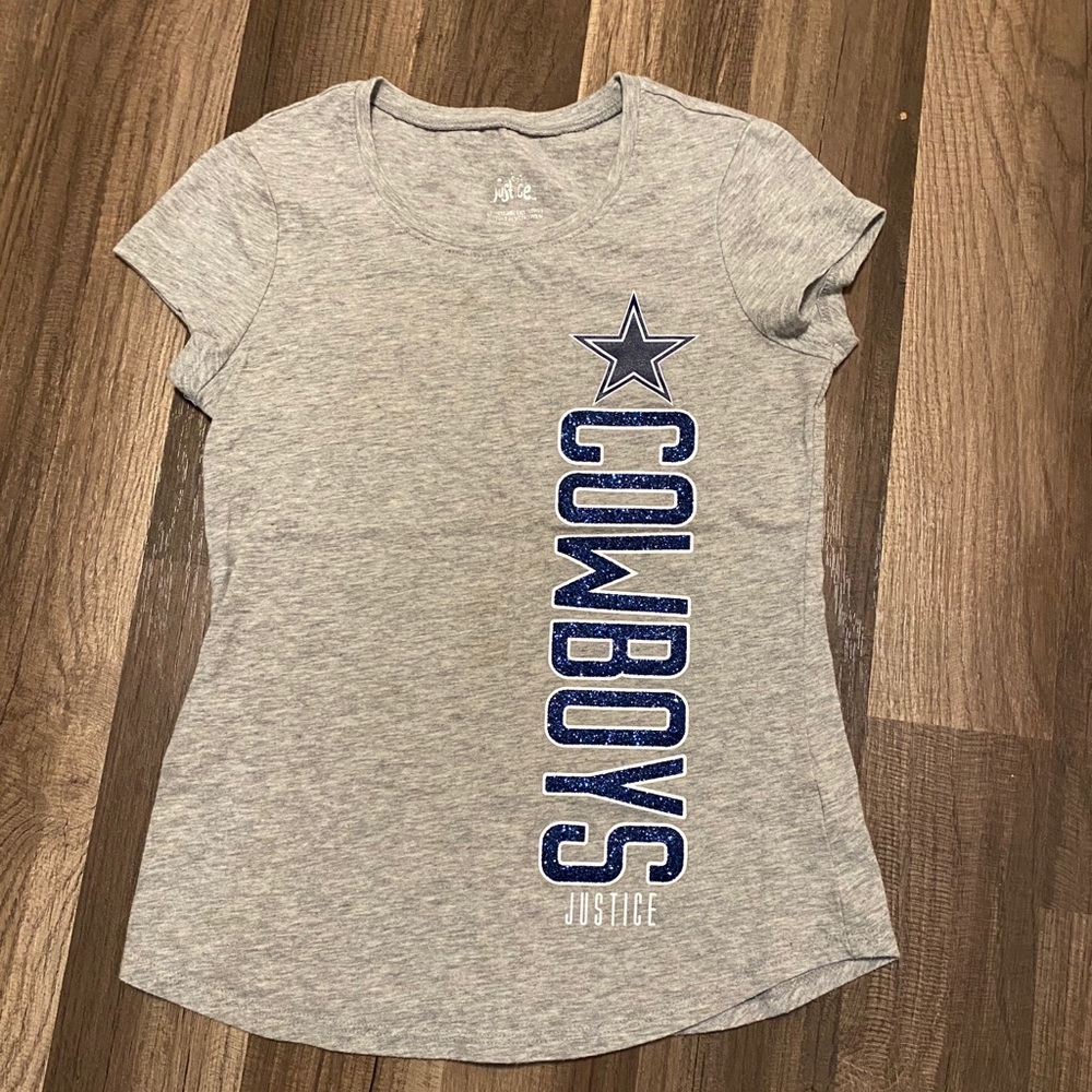 Justice Dallas Cowboys size 8 girls shirt